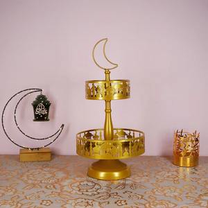 Las decoraciones de Ramadán con forma de luna creciente y marco metálico anuncian con belleza el inicio del mes, dejando cualquier habitación con una energía espiritual. - Product Image 6