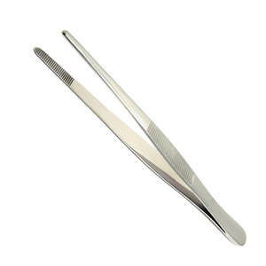 Fórceps para pulgar, pinzas para tejido de 6 pulgadas, Punta dentada de 2 cm, instrumentos de laboratorio médico - Product Image 2