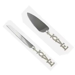 Cuchillo de pastel de boda de acero inoxidable y juego de servidor de pastel Nuevo Servidor de metal - Product Image 6