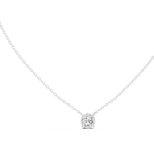 Jewels Luxury 18K Gold Plated Sterling <b>Silver</b> Lab Grown Round Brilliant Cut Diamond <b>Necklace</b> Ethnic Style for Her - Product Image 2