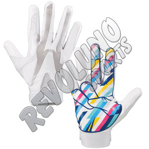 Gants de football américain de haute qualité Sticky Palm Sublimation Impression Retour Conception personnalisée Gants de football Lineman Confortable - Product Image 2