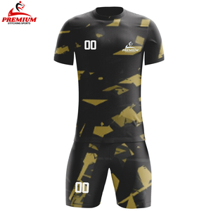 Uniforme de fútbol de diseño personalizado, novedad de 2025, Conjunto de camiseta de fútbol con estampado de poliéster transpirable para hombres, UNIFORMES DE EQUIPO personalizados - Product Image 4