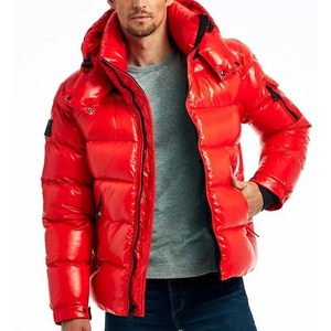 High Quality Custom logo Print Winter Cotton Bubble Jacket Men Oversize Outdoor Men Puffer Jackets 2025 - Product Image 5