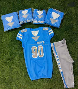 Vente en gros d'uniformes de football américain personnalisés de qualité supérieure, sublimation, respirant, antibactérien, séchage rapide, nouveau style - Product Image 4