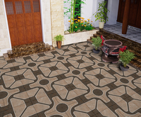 Carreaux de sol de stationnement en porcelaine 2024 200x200mm et 400x400mm tailles 12mm épaisseur Design rustique pour usage extérieur