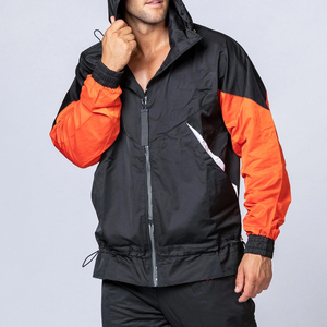 Conjunto Deportivo de 2 Piezas para Hombre con Logotipo Personalizado, 100% Poliéster, Chaqueta Cortavientos y Pantalones Deportivos, Ropa de Entrenamiento de Invierno, Conjunto de Sudadera con Capucha para Correr, Primavera - Product Image 3