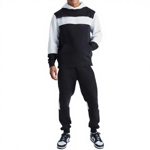 Survêtement d'hiver à capuche pour homme, décontracté, uni, pour la gym et le fitness, en tissu polaire, avec impression de logo personnalisée, prix abordable, modèle 2026 - Product Image 1