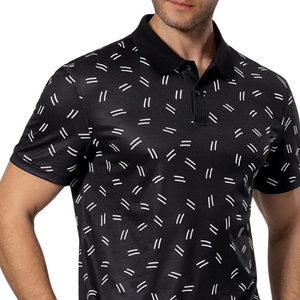 Camiseta Polo de manga corta para hombre, tela de algodón, logotipo personalizado, estampado bordado, Polo de algodón Pima de lujo - Product Image 5
