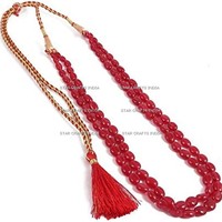 Nouveau design ovale 10x14mm 33 pièces Perles de prière en résine rouge phosphorescente de haute qualité, chapelet chrétien, cadeau de mariage