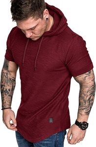 Camiseta Deportiva Personalizada con Logotipo, Tejido Sólido, Forro Polar, Secado Rápido, Teñida con Tinte, Poliéster/Algodón, para Hombre - Product Image 2