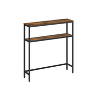 Vente en gros de nouveaux meubles de maison décoratifs de table de console en bois à 2 niveaux faits à la main pour le bureau de salon fabriqués par l'exportateur