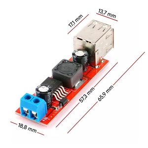Chargeur de voiture double USB DC-DC abaisseur de tension 6-40V vers 5V 3A - Product Image 4