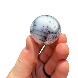 Sphères d'opale dendritique naturelle polie en gros |   Boules de cristal de guérison d'ange de qualité supérieure pour la décoration de la maison et le travail énergétique - Product Image 1