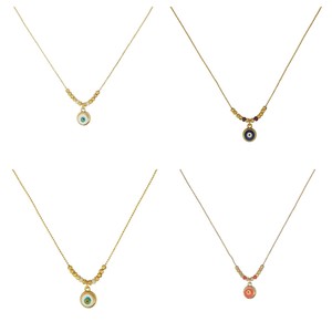 Collier pendentif œil maléfique tendance, accessoire élégant - Product Image 2