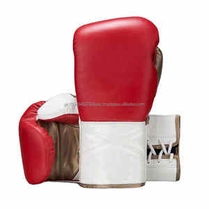 Guantes de boxeo con cordones de alta calidad, personalizables para Kickboxing y entrenamiento de Muay Thai, guantes de boxeo profesionales, engranajes - Product Image 1