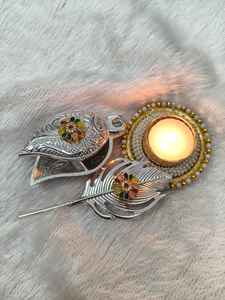 Tilak Dibbi en argent allemand plaqué avec boîte cadeau en métal durable, porte-roli tikka pour la salle de prière, les faveurs de mariage Diwali - Product Image 6