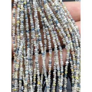 Perles de diamant brut naturel multicolores de qualité AAA+ 2-3 mm, pépites non taillées, excellente qualité pour la fabrication de bijoux et la décoration de Noël - Product Image 1