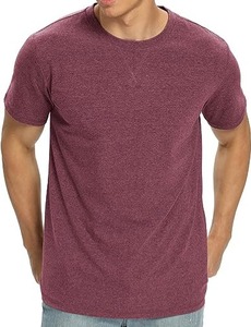 Camiseta de cuello redondo de Spandex de algodón Premium para hombre Camiseta clásica fresca de Bangladesh Stock al por mayor disponible - Product Image 5