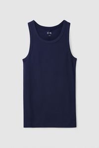 Camiseta sin Mangas 100% Algodón para Hombre, Ajuste Elástico Básico, Nueva Colección, Transpirable, Tejida - Product Image 3