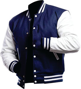 OEM Manufacturer's Custom Logo Cropped Bomber Varsity <b>Jacket</b> Women Winter Wool <b>Long</b> CollegeBaseballjacket for <b>men</b> DDP Shipping - Product Image 1