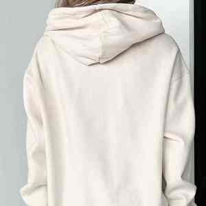 Women's Casual Oversize <b>Hoodie</b> <b>Velour</b> 100% Cotton Long Heavyweight 380g Thick Warm Sweatshirt - Product Image 5