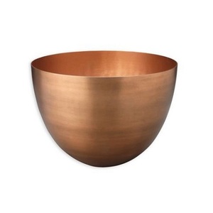 Bol de service rond fait à la main en cuivre pur de qualité supérieure technique martelée pour Dessert dates chocolats salade - Product Image 4