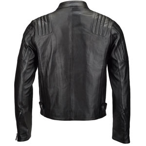 Venta caliente precio de fábrica al por mayor de encargo nuevo diseño de moda negro brillante chaquetas de cuero - Product Image 5