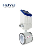 Medidor de Flujo Electromagnético Digital de Alta Presión Industrial de 4-20 mA, Medidor de Agua Magnético de Acero Inoxidable de 1 Pulgada, OEM