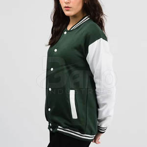 Chaqueta de punto de alta calidad para mujer, estilo Letterman, de satén y algodón, cálida y transpirable para invierno, estilo urbano. - Product Image 6