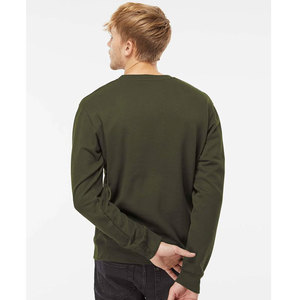 High Quality 100% Cotton Solid <b>Thick</b> <b>Fleece</b> Pullover Sweatshirt Printing and Embroidery OEM Custom Black Autumn Men - Product Image 6