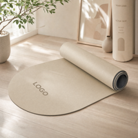 Tapis de yoga YEWAYOGA en caoutchouc naturel PU, taille personnalisable pour l'entraînement à domicile, épaisseur personnalisable, haute qualité, antidérapant