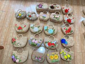 Women Traveling Water Hyacinth Handbag Beach <b>Bag</b> <b>Wicker</b> Handicrafts Totebag by Vigi Farm Vietnam - Product Image 4