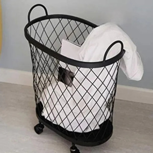 ตะกร้าลวดสำหรับซักผ้าตะกร้าเก็บลวดแบบปรับได้ - Product Image 2