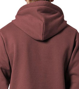 Pull à capuche chaud pour hommes à manches longues sans poche 100% coton avec cordons de serrage pour l'hiver au prix de gros - Product Image 5