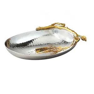 Custom <b>Color</b> Metal Serving Bowl for Fruits & <b>Food</b> with Stylish Iron Wire Stand for Home Hotel & Restaurants with Customized Logo - Product Image 6