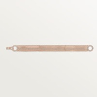 Bracelet rond en or rose de petite taille avec diamant taillé en brillant synthétique fabriqué par l'homme produit personnalisé de haute qualité fabriqué en Inde