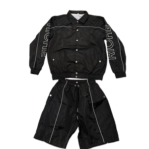 Vêtements d'été de haute qualité pour hommes, ensembles de costumes de sport de jogging, ensemble court coupe-vent en nylon de luxe pour hommes - Product Image 3