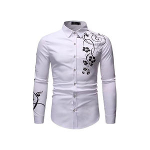 2024 buena venta nueva moda estilo a rayas personalizado bonito hermoso Formal hombres algodón Slim Fit camisas de vestir - Product Image 4