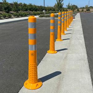75 X 8 cm TPE Delineator Yellow Traffic Warning Product with <b>Socket</b> - Product Image 2