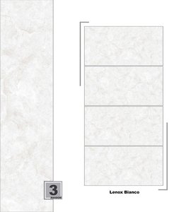 Azulejos de Porcelana Vitrificada para Sala de Estar Moderna, 600x1200mm, 5mm de Grosor, 60x120 - Product Image 1