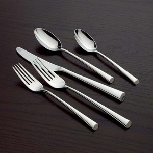 Unique Design <b>Thin</b> Waving Long Handle Silver Nickle Creative Cutlery Set for Restaurant Table - Product Image 6