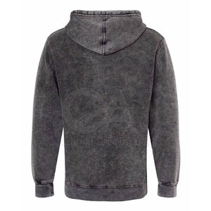 Sweat à capuche personnalisé de haute qualité 100% coton lourd Double fermeture éclair sweat à capuche lavé à l'acide épaule tombante - Product Image 1