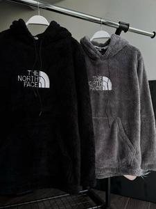 Sudaderas con capucha para hombre Fuzzy Fleece Hoodie de manga larga Fluffy Fall Outwear Winter Hooded, Sherpa Fleece Hoodie - Product Image 3