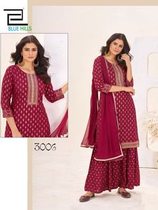 ชุดเรยอนพิมพ์ลายคอลเล็คชั่นพรีเมียมพร้อมชุดปักลายจาก surat - Product Image 2