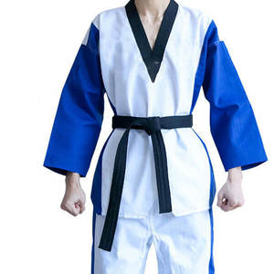 Nouvelle mode de vêtements de sport personnalisés en polyester et coton uniformes de taekwondo vêtements d'arts martiaux élégants - Product Image 5