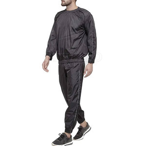 Trajes de sauna de color sólido hechos en el mejor material Trajes de sauna de diseño personalizados Trajes de sauna de secado rápido - Product Image 3