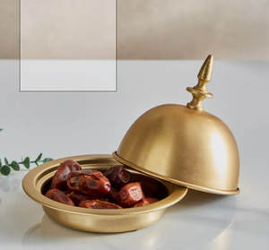 Bols en métal au design arabe moderne les plus vendus bols créatifs aux dattes en chocolat émaillé bols à noix pour la décoration de la maison pour Diwali - Product Image 1