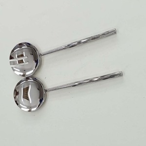 Ensemble de couverts de cuillère de passoire de soupe d'acier inoxydable de ménage avec la poignée coréenne plaquée par argent - Product Image 2