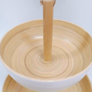 Le plus récent plateau de fruits à 3 niveaux en bambou filé écologique plateaux de service de table pour la décoration alimentaire directement du Vietnam - Product Image 4