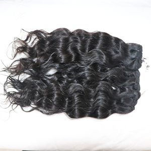 Extensiones de cabello humano Remy indio crudo 8-30 pulgadas Peluca de ondas naturales sin procesar saludable con mejora de color - Product Image 1